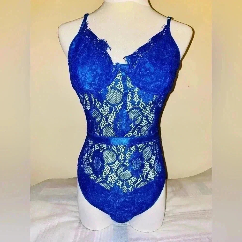 💥 Deep Blue Sexy Lace Body / Shape-wear 💥